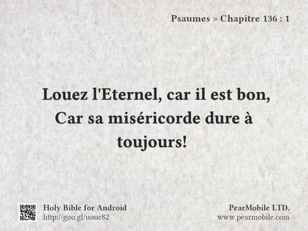 Psaumes, Chapitre 136:1